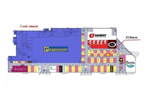 Торговое помещение в ТЦ "Мандарин Плаза"