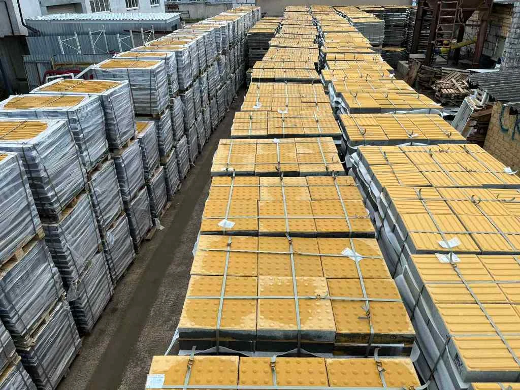 Производство и продажа тротуарной плитки, бордюров и тактильной плитки по всей Беларуси